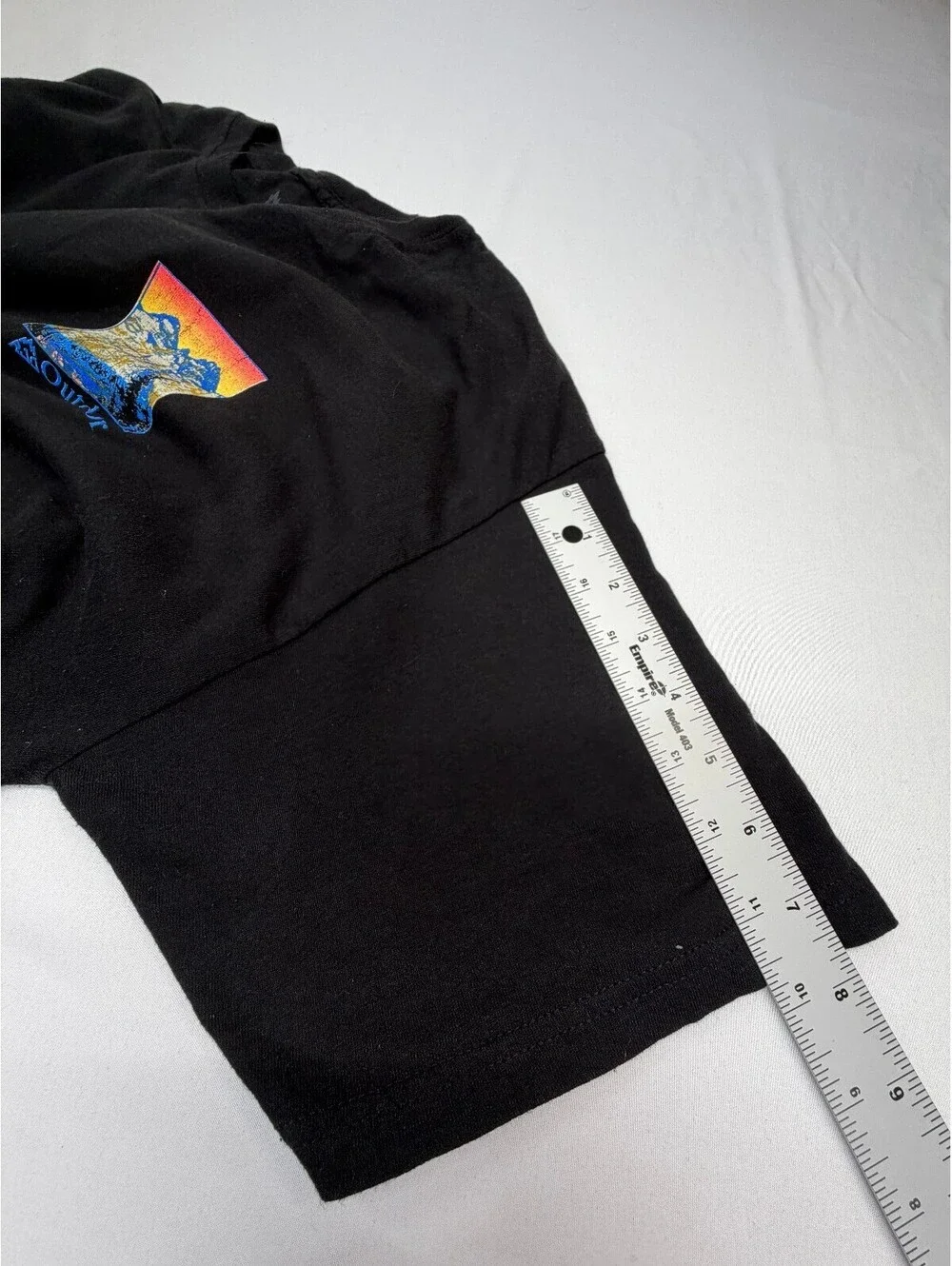 Outdoor Men's Graphic T-Shirt Crew Neck Cotton Regular Fit Size Large Black
